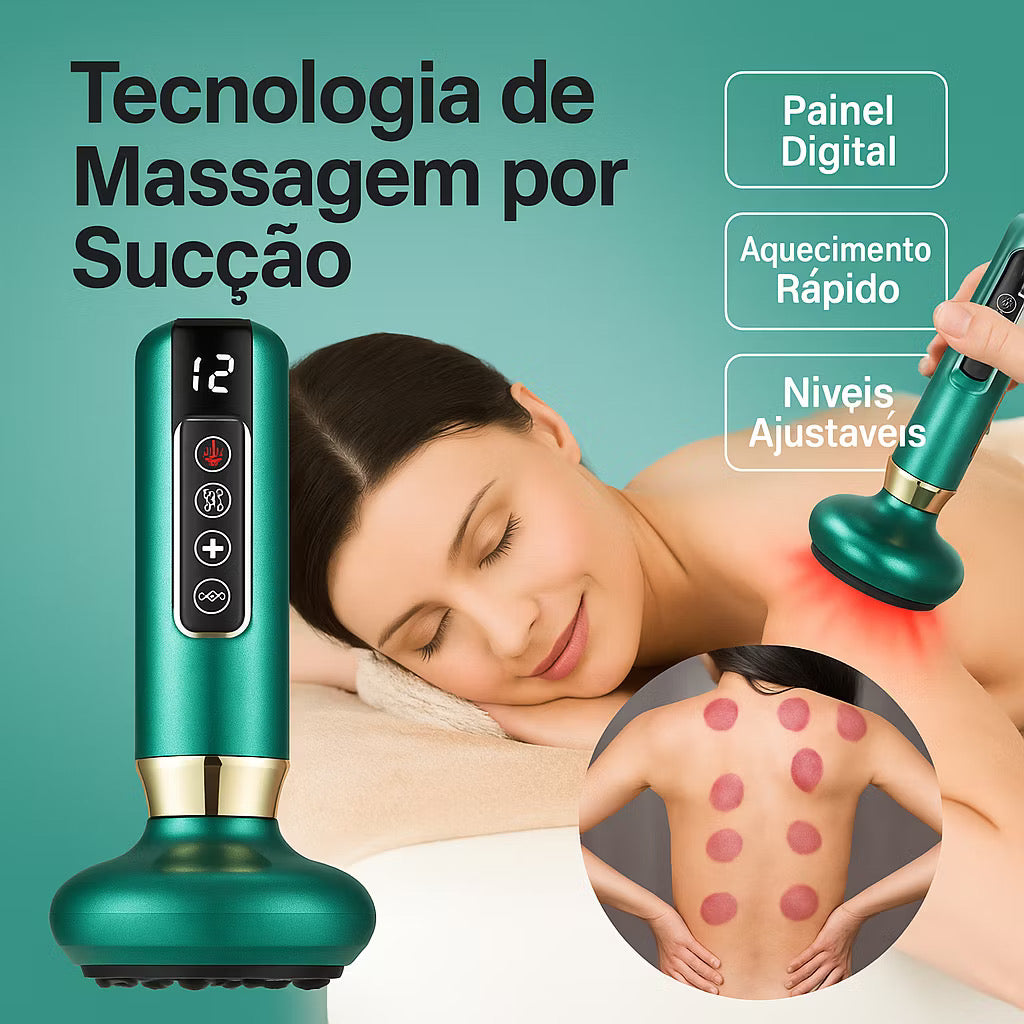 MASSAGEADOR ELÉTRICO COM VENTOSAS